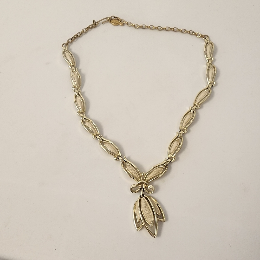 Sarah Coventry SLIM LINE Necklace Vintage MCM 1960s stamped